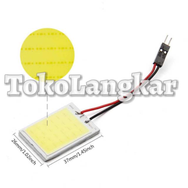 LAMPU LED KABIN COB LED T10 24 SMD /PCS