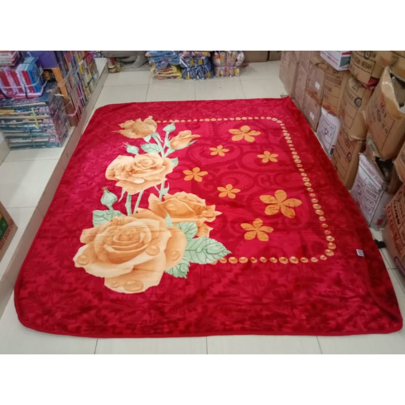 Selimut Kyoto Jumbo Ukuran 220x240 cm Panel Halus Dan Tebal Kualitas Premium