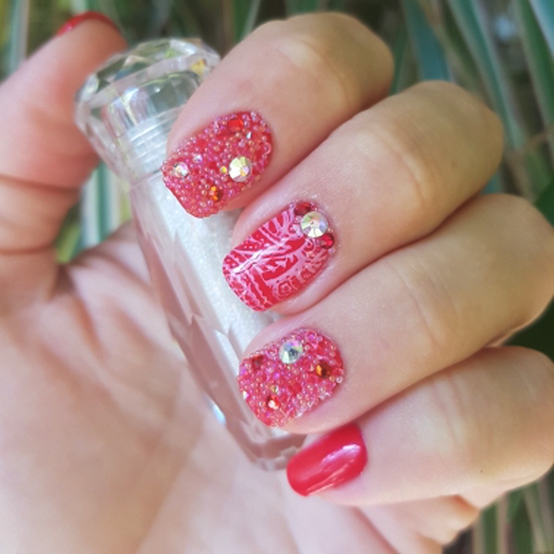 1 Botol Manik-Manik Bola Kristal UV Resin Bahan Silikon Untuk Dekorasi Nail Art