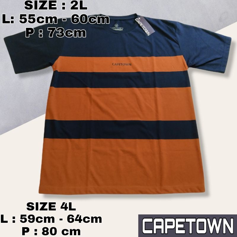 BAJU KAOS PRIA BIG SIZE - Promo Baju murah T-shirt Over size brand  CAPETOWN Original produk Transma