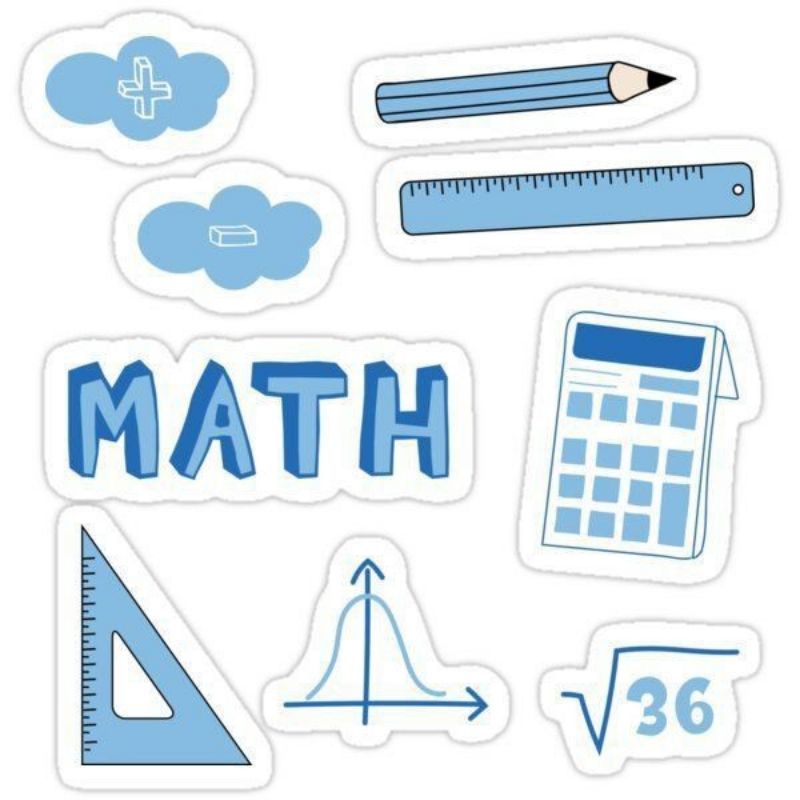 

MINIMAL BELI 3 PCS Stiker sticker mata pelajaran sekolah matematika bahasa sejarah