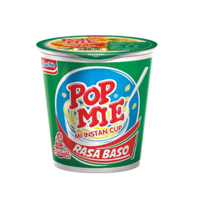 Pop Mie Kuah Rasa Baso 75gr 1 Dus/Karton Isi 24 Cup - Mi Instan