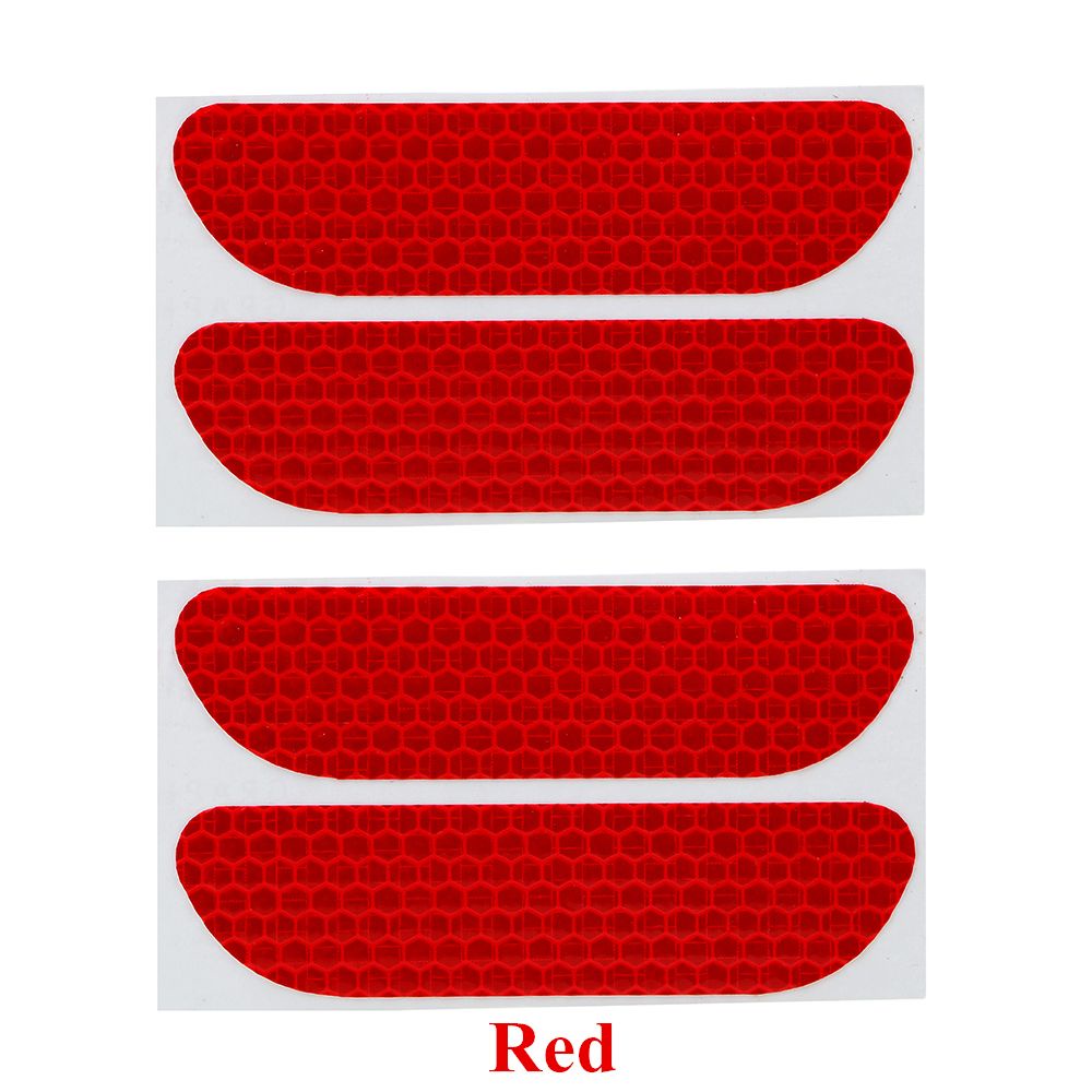 TOP 4pcs 4Pcs Reflective Tape Tail Warning Mark Car Door Stickers Auto Rear Universal Open Sign Safety/Multicolor