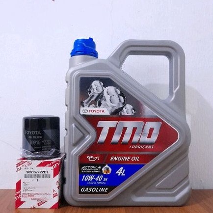 Paket oli toyota-tmo 10W-40 & filter oli yaris vios limo corolla soluna starlet
