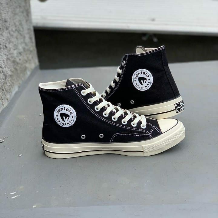 Sepatu Sekolah, Sepatu Ventela BTS High Hitam MURAH | ORIGINAL 100%