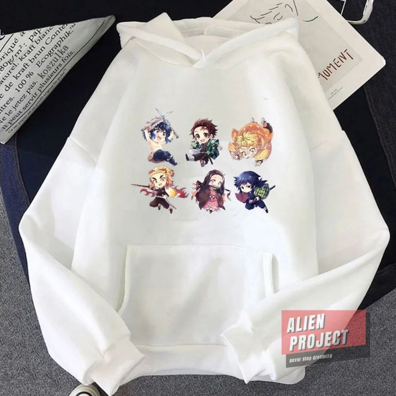 Alien Project Hoodie demon slayer Hoodie anime Hoodie cewek anime