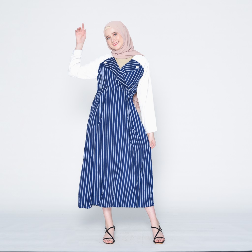 Aleeya Brand Gamis Nabila Salur Chiffon