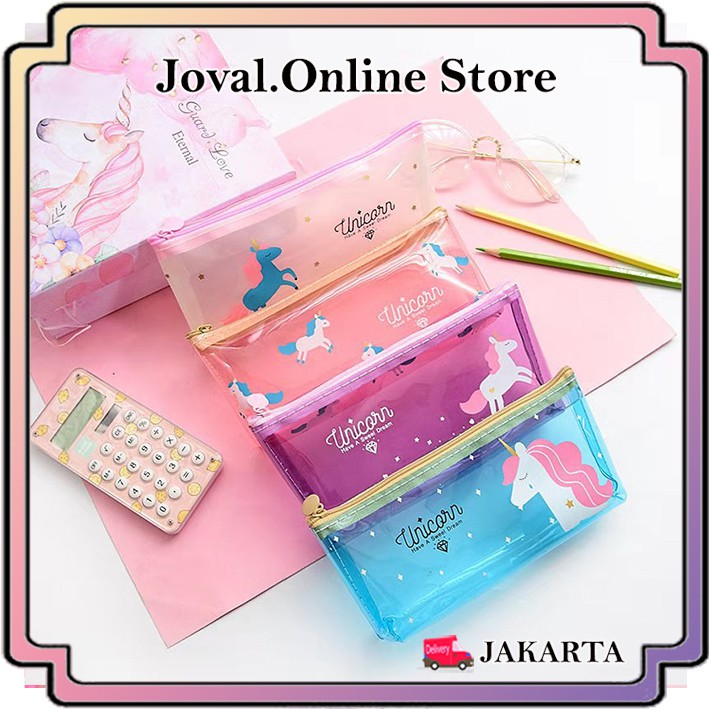 

TEMPAT PENSIL UNICORN DREAM TRANSPARANT
