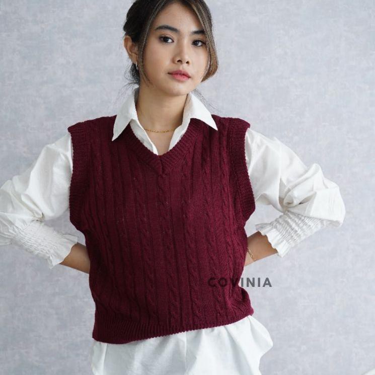 sleeveless vest sweater