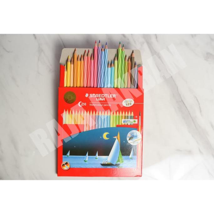 

Pensil Warna Staedtler Luna 24 Warna Ukuran Panjang Kualitas Premium