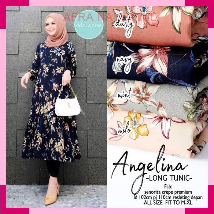 BAJU ANGELINA LONG TUNIQ BY EDELWEISS