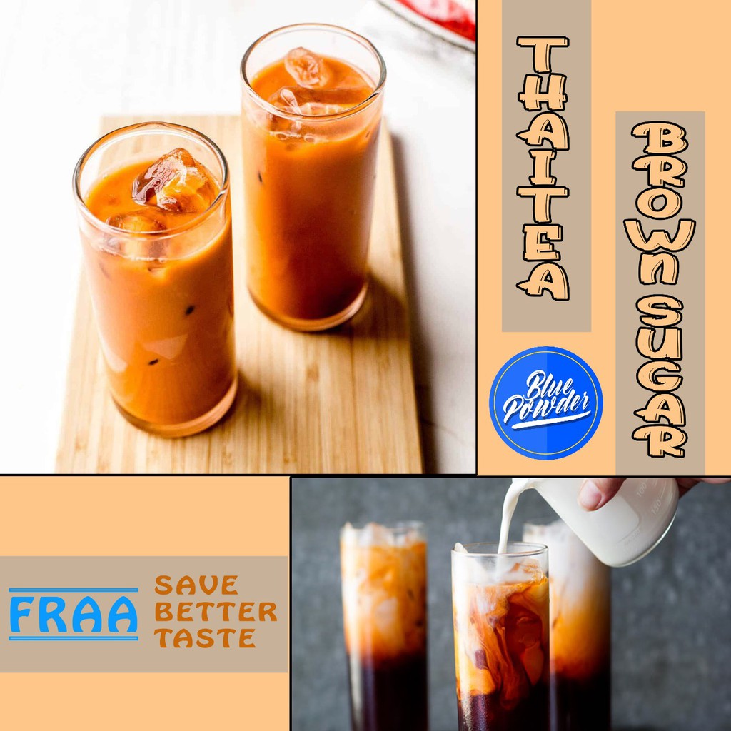 Jual Thai Tea Brown Sugar Powder Drink Kg Bubuk Minuman Thai Tea Brown Sugar Kg Brown