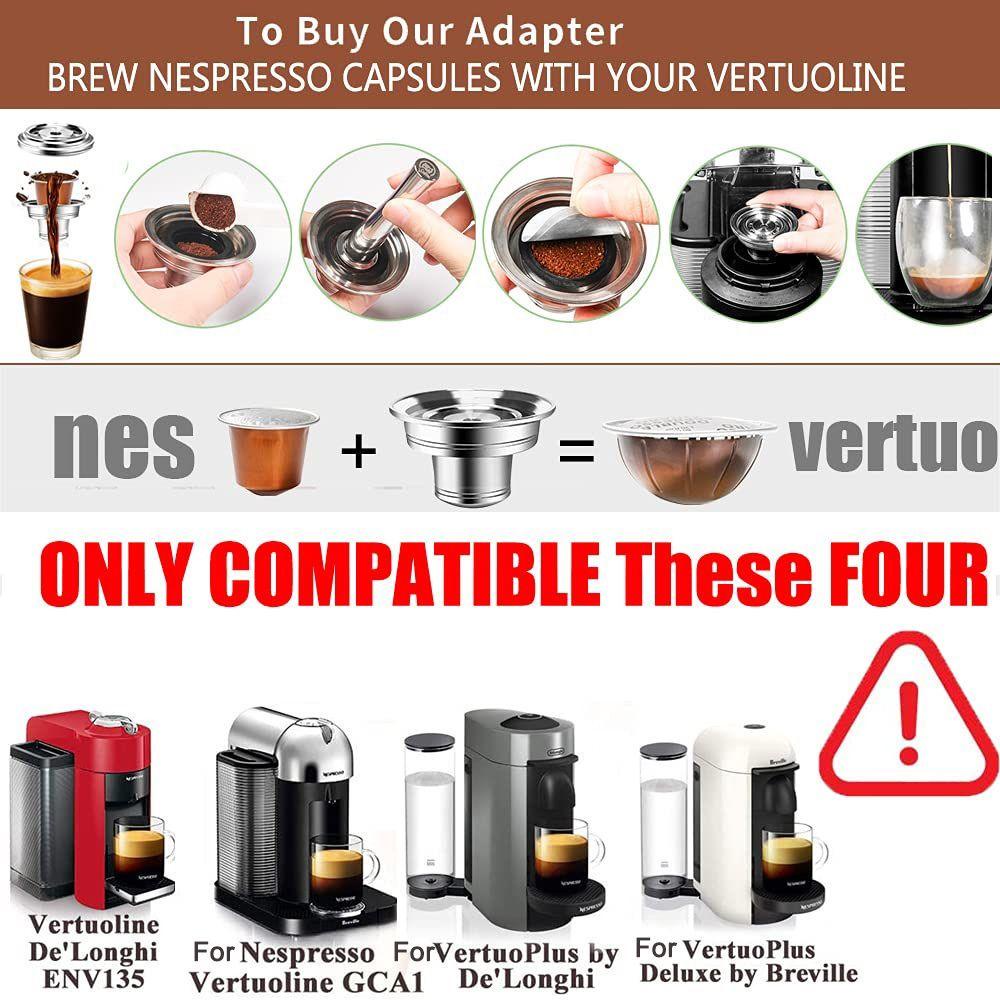 Solighter Coffee Capsule Adapter Bar Reusable Coffee Pods Konversi Ke Holder Kompatibel Dengan Dolce Gusto Kapsul Original