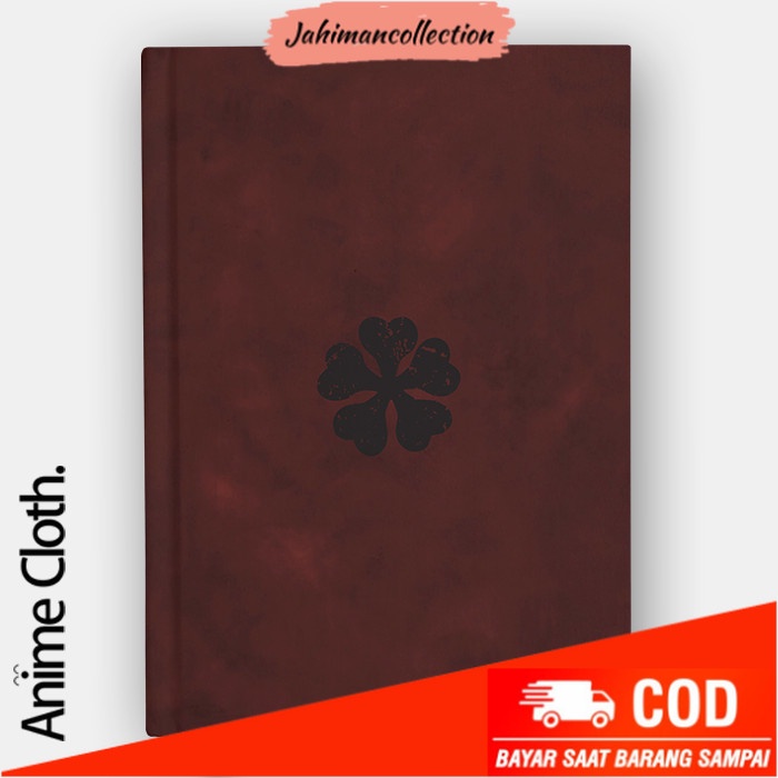 

✨ BISA COD ✨ Notebook Asta Red Grimoire Black Clover Custom Buku Diary Cosplay - Size A6