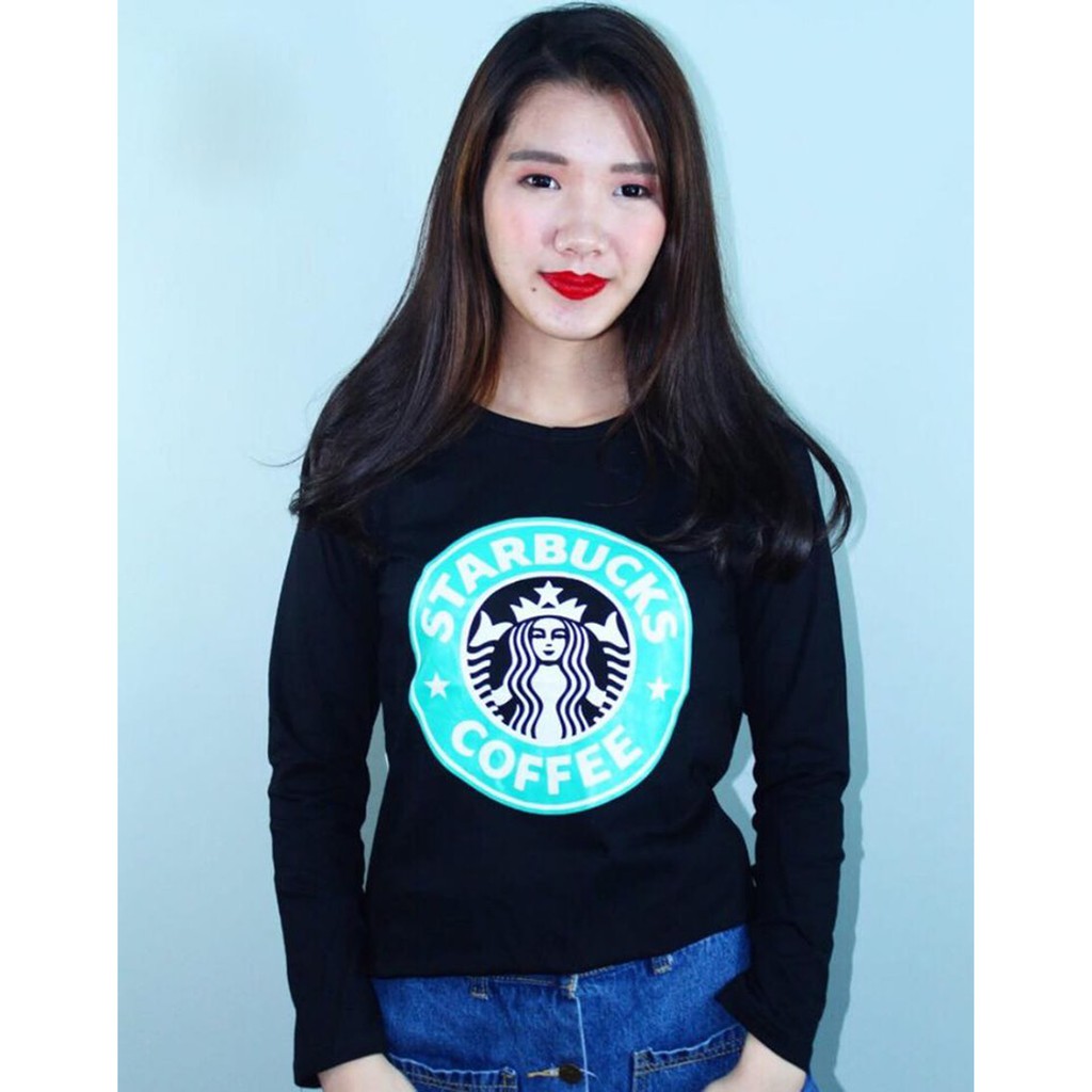 KAOS STARBUCKS LENGAN PANJANG / TSHIRT STARBUCKS ATASAN PRIA WANITA / BAJU STARBUCKS PROMO TERBARU