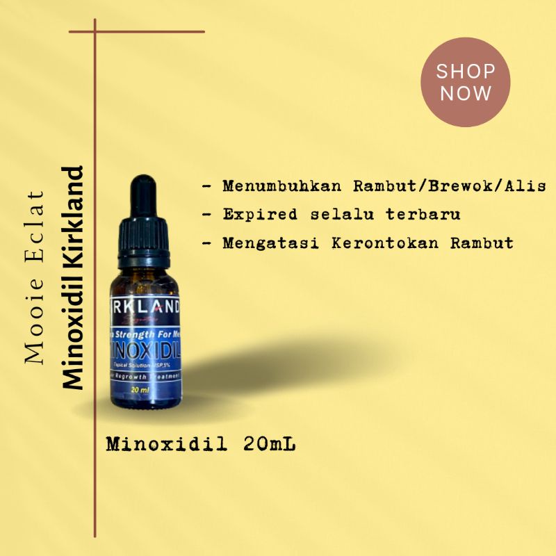 Minoxidil KIRKLAND 20ml PENUMBUH RAMBUT, BREWOK, ALIS TANPA GEN! ORIGINAL!!