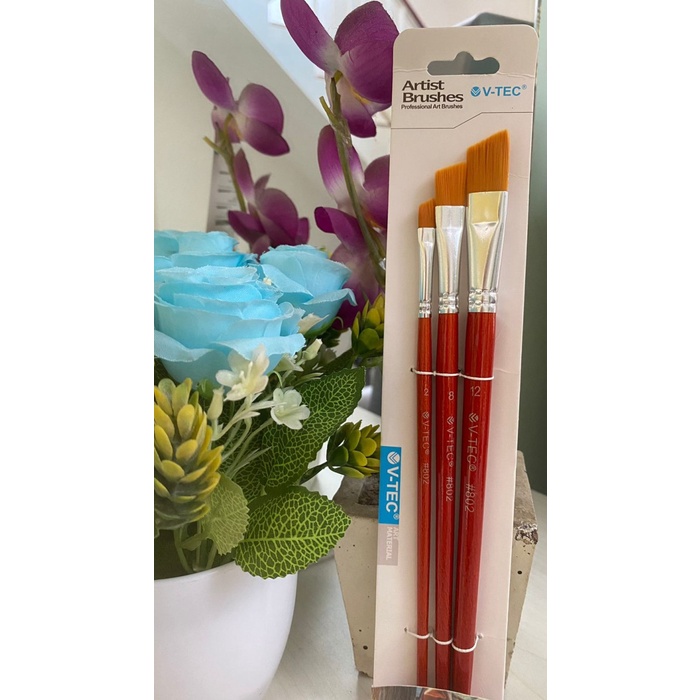

Produk Terbaru Brush Kuas Cat Air Lukis Merk V Tec Set 3 802