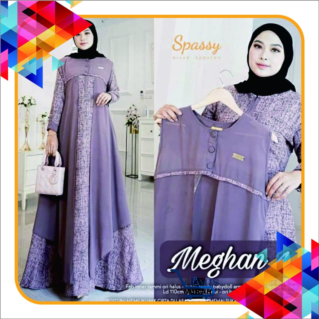 Gamis 2in1 Prada Set