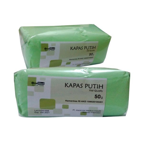 Kapas Putih Pembalut OneMed 50gram OJB