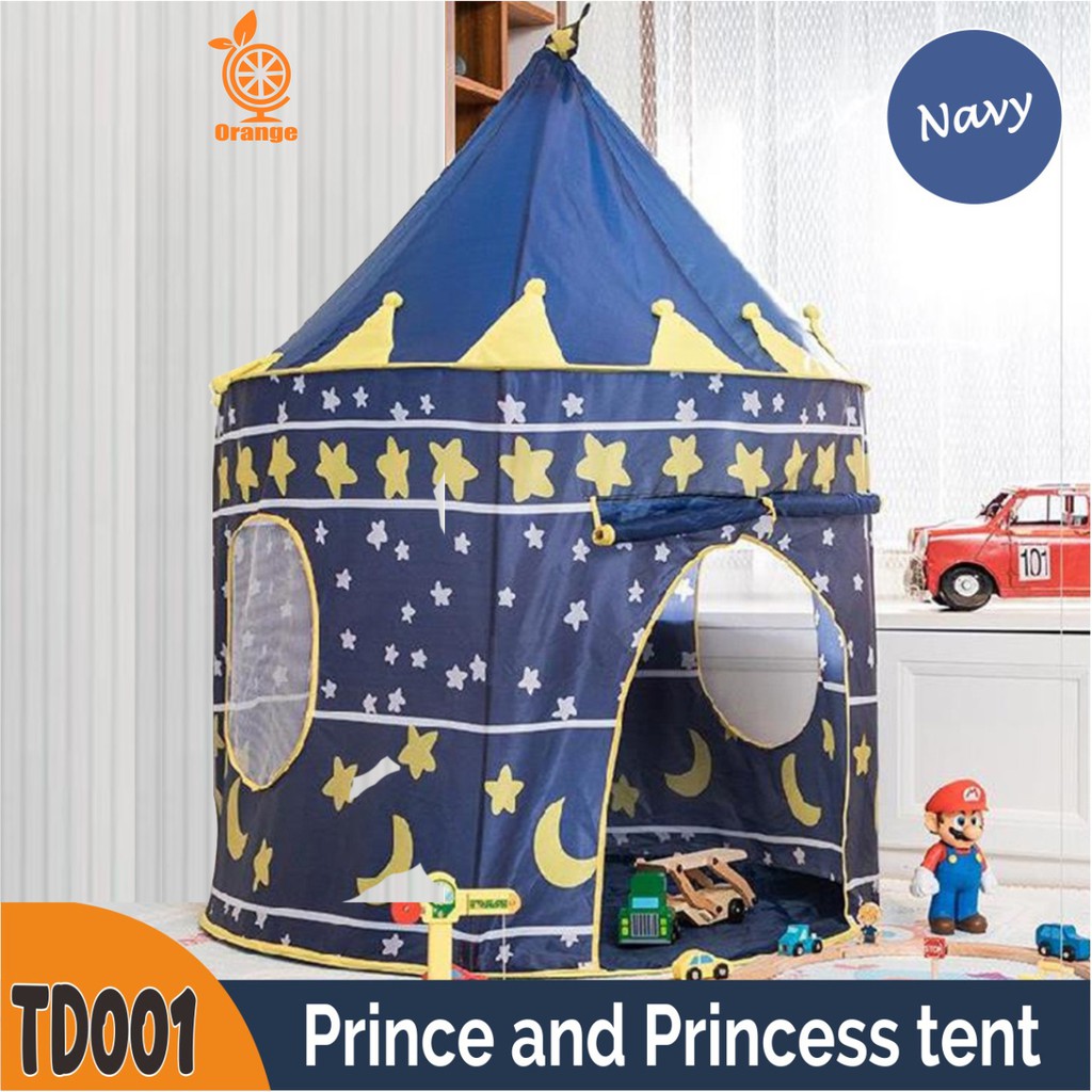 Tenda Anak Bermain Model Castle Kids Camping Indoor Outdoor Anak Tenda + Alas Tenda Mainan Portable Tent Material Polyester Model Castle Anak