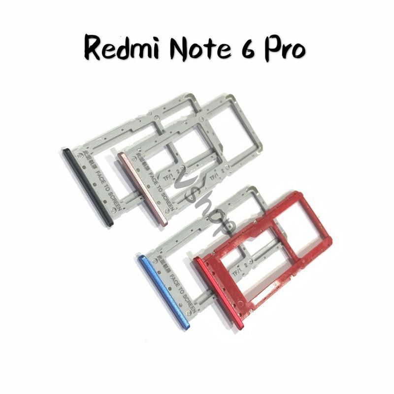 Tempat Dudukan Simcard Simtray Sim Tray Card Lock Xiaomi Redmi Note 6 Pro