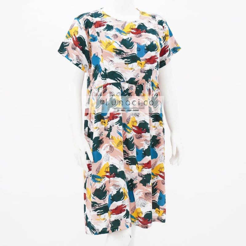 Lunaci Colorful Sea Midi Dress (Daster)