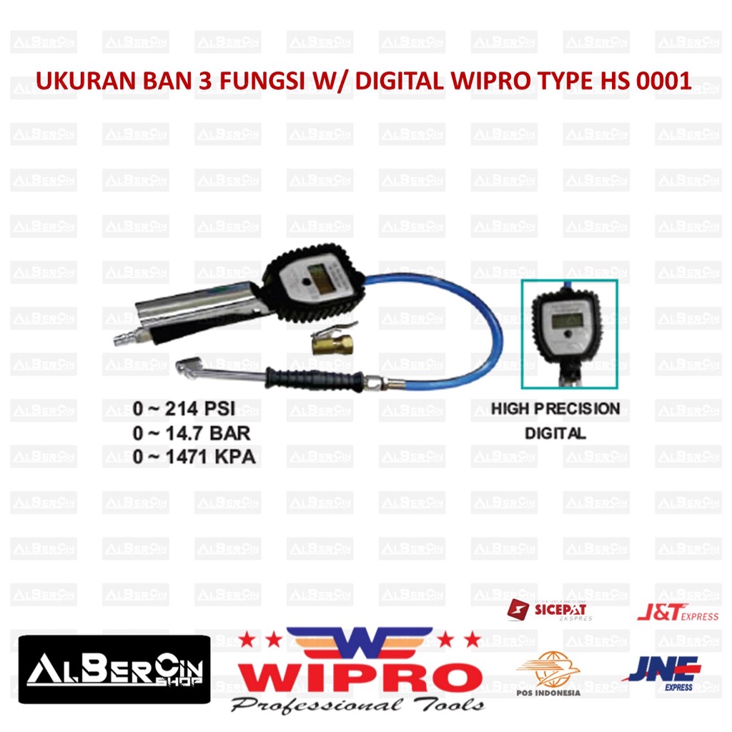 Ukuran Ban 3 Fungsi Digital Wipro HS 0001 WP 0001