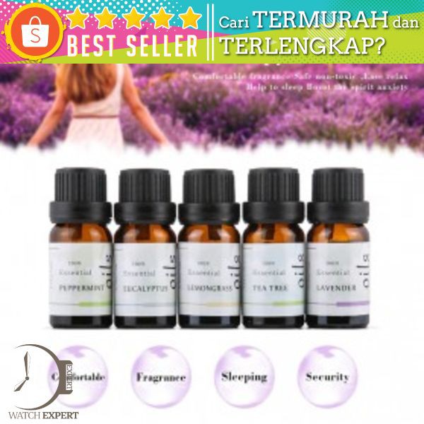 Firstsun Set Pure Essential Fragrance Oils Aromatherapy Diffusers 10ml 5PCS - RH-05