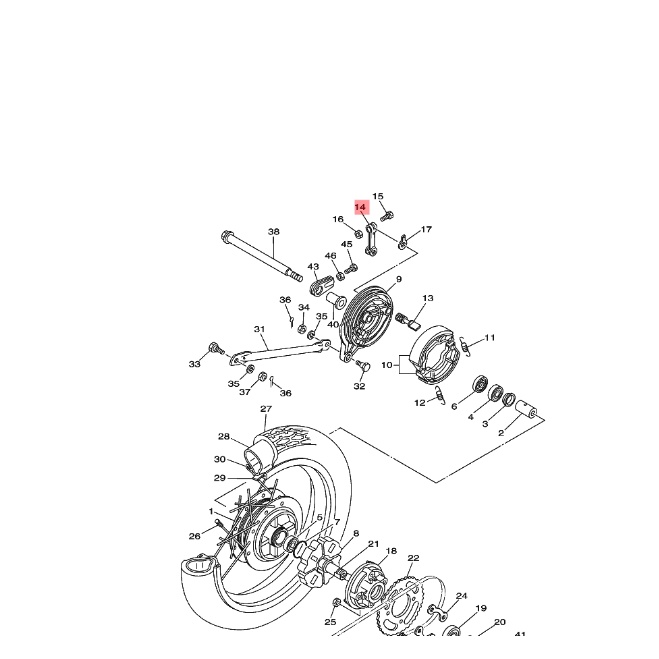 LEVER CAMSHAFT PAHA REM RXK RX KING RXKING ORIGINAL YGP 3KA-F5355-00