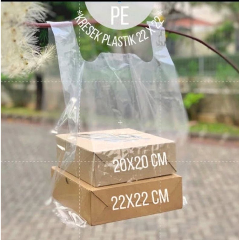 KRESEK PLASTIK BENING PE TRANSPARAN TEBAL KILOAN 24 BESAR MEREK KLIN TAS PLASTIK ISI 500GRAM PEX CLEAR