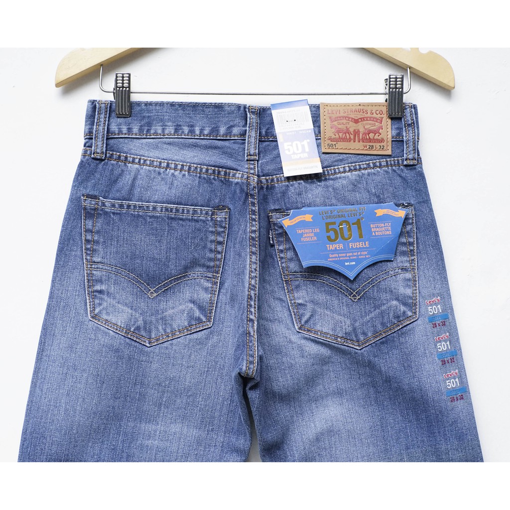 Levi's Grantex 501 Made in Japan | Jeans Pria | Aqua Blue | 501GRJPN - 04