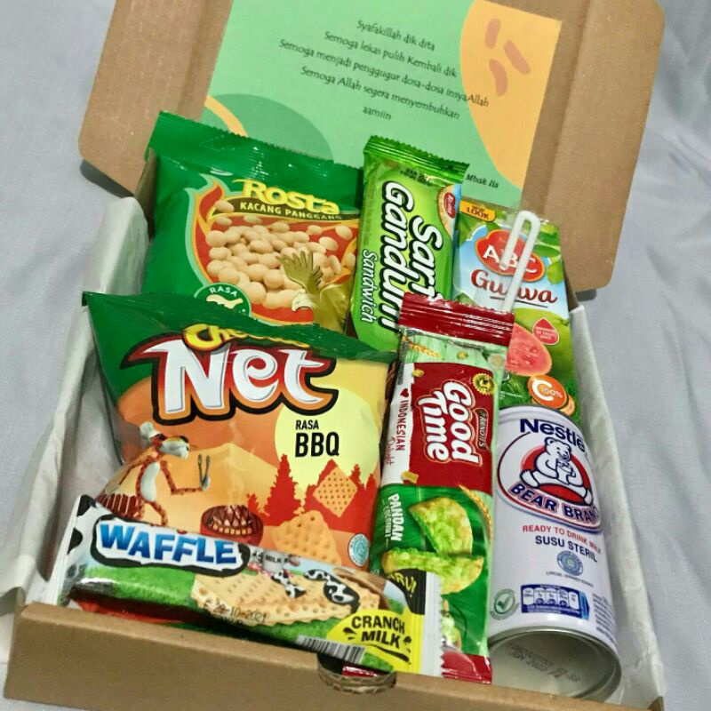 

Snack Box Hijau | Hadiah ultah/wisuda/anniversary