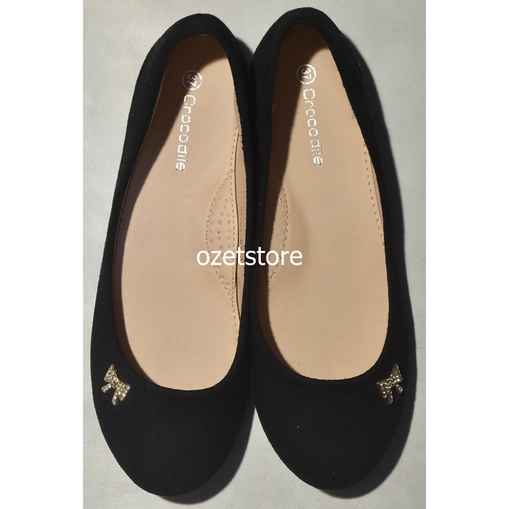 Sepatu Anak Wanita CROCODILE Hitam SWC13 ORIGINAL & REAL PICTURE
