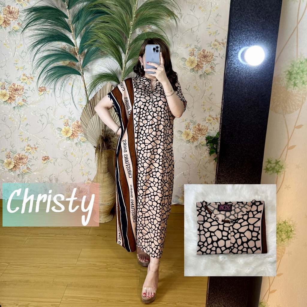 PART1 NCDY HOMEWEAR DASTER PANJANG SEMATA KAKI LD 130cm BUSUI FRIENDLY JUMBO-Christy