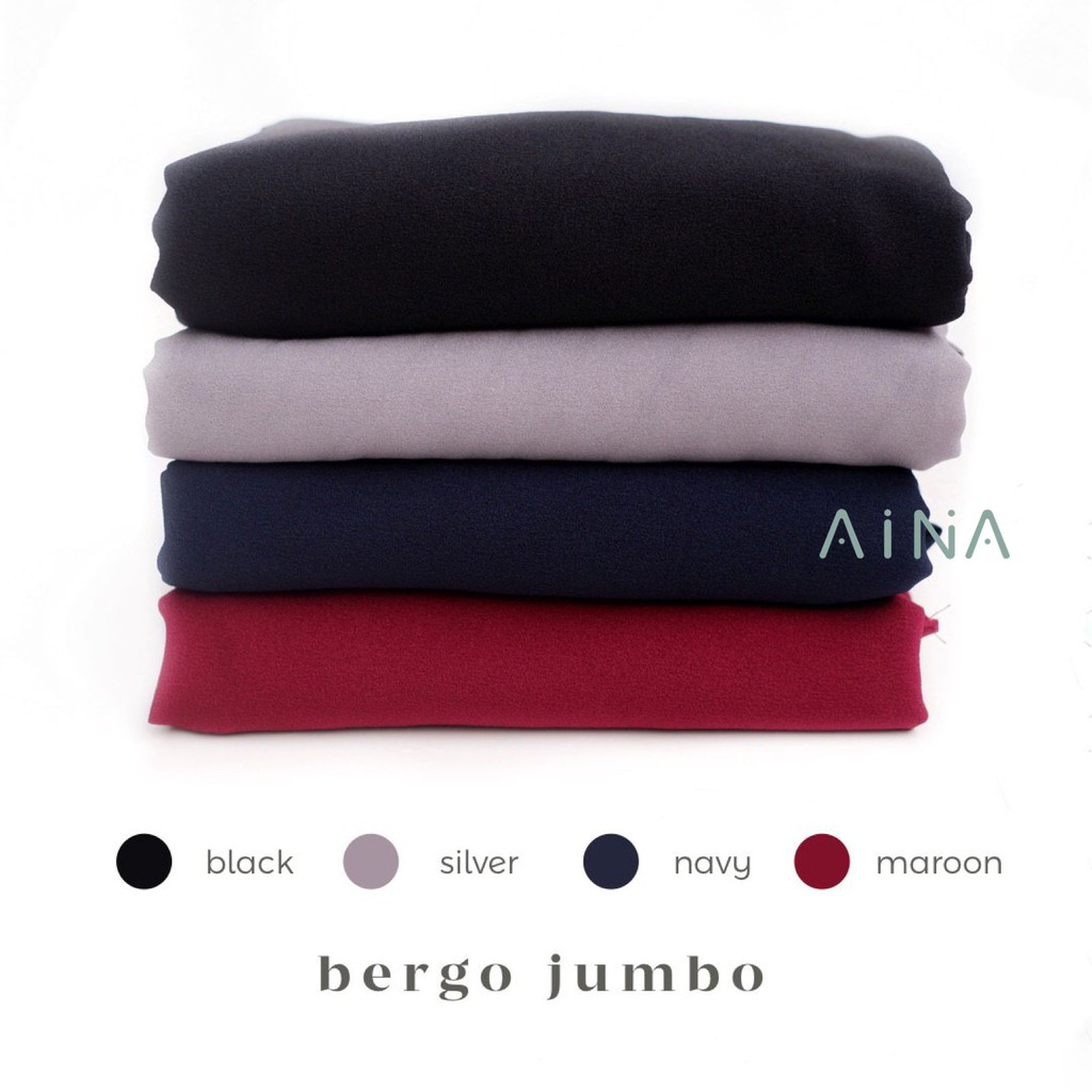 HIJAB BERGO SYAR'I / BERGO AISHA JUMBO / HIJAB INSTAN-2