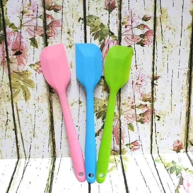 spatula silikon 20 cm sutil silicon sodet tahan panas food grade tanpa sambungan plain