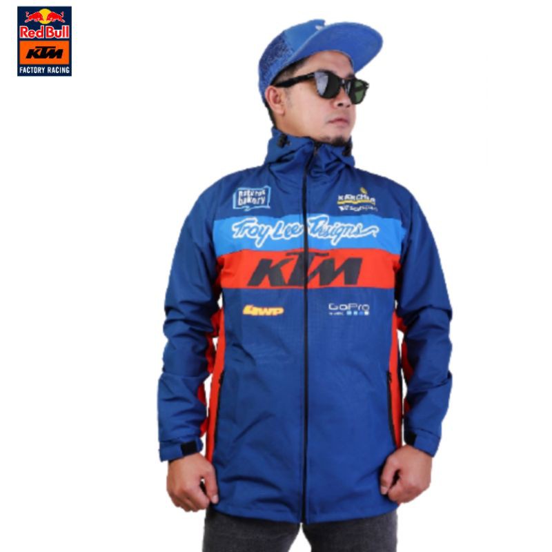 [KTM BIG SIZE ] Jaket Ktm racing waterfroop bahan goretex big size aman