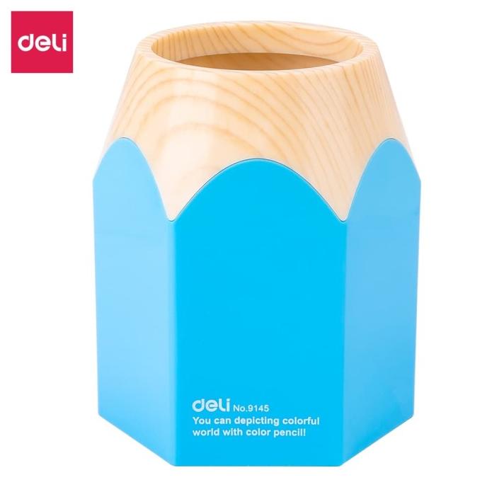 

BISA COD Deli E9145 School Pen Holder/Tempat Pulpen-PS Pencil Pen Stand Blue PROMOKode 2635