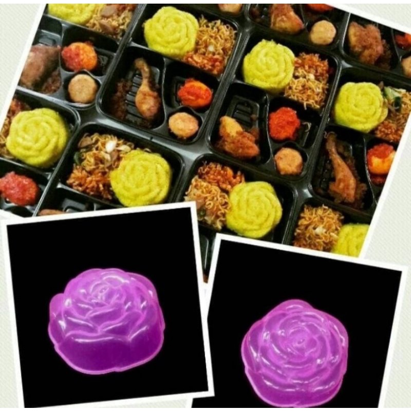 Cetakan nasi bunga flower bento mawar melati rose daisy rice mold ricemold