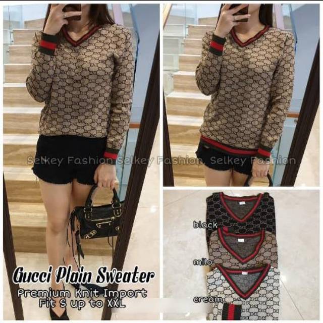 Gucci Plain Sweater Original