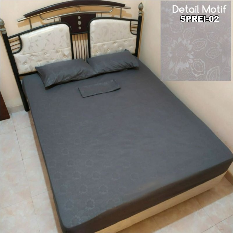 Sprei Polos Single Double Sprei Homemade Polos Anti Luntur Sprei Embos Bahan Halus Adem Nyaman Ukuran 160 180 200