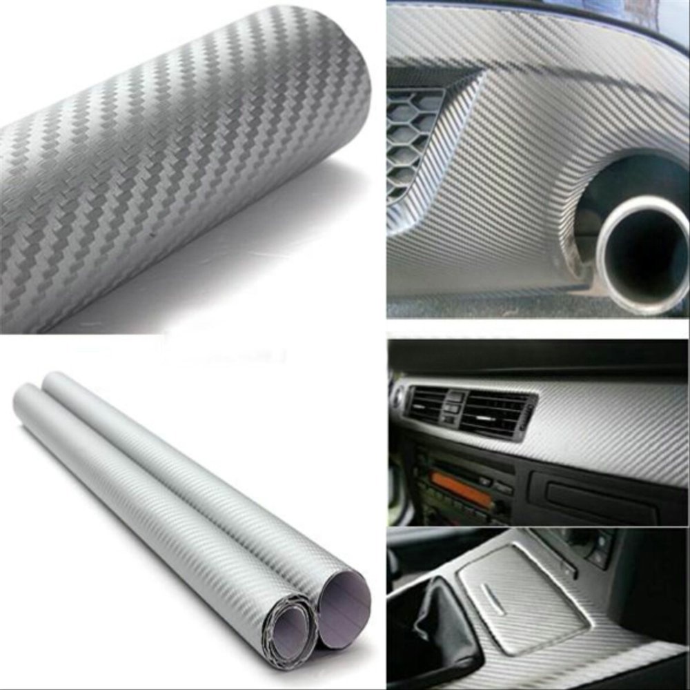 Stiker Karbon Stiker Carbon Sticker Carbon 3D Ukuran 45cm x 1m -Wonderderkorasi
