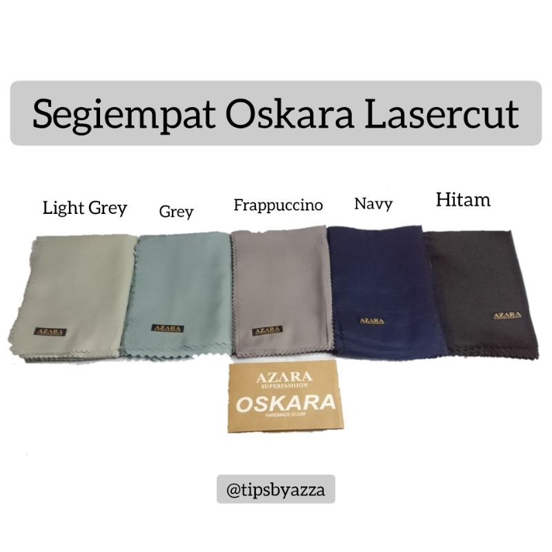 Hijab Voal Segiempat Oskara Laser Cut Azara