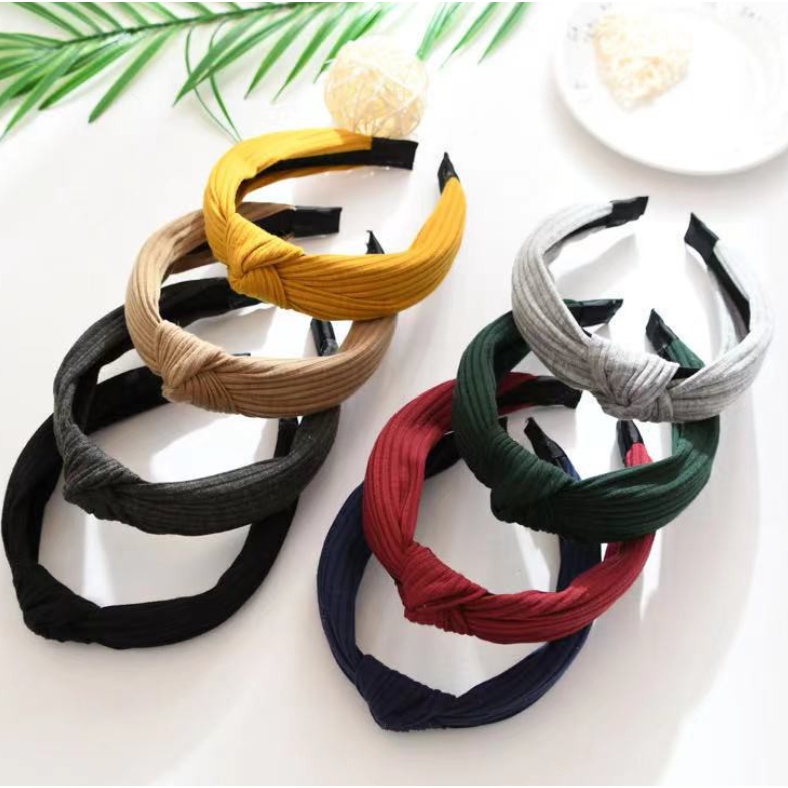 BAJ Bando Korea Bandana Wanita Murah Bando Polos Headband Korea Fashion Bando Simpul Aksesoris Rambut Wanita Import High Quality IR067