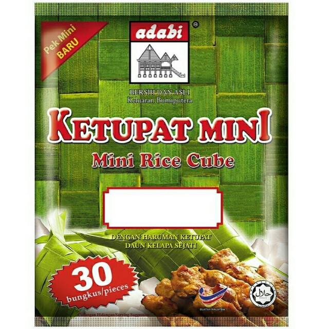 

Promo Ketupat mini adabi paling murah isi 30- mini rice cube