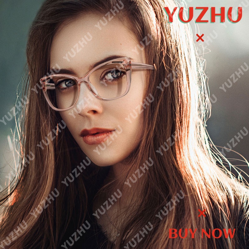 (YUZHU) TERSEDIA &amp; COD Frame Kacamata Wanita Anti Radiasi Kacamataminus Frame Kacamata Lentur Mata Kucing Eyeglasses