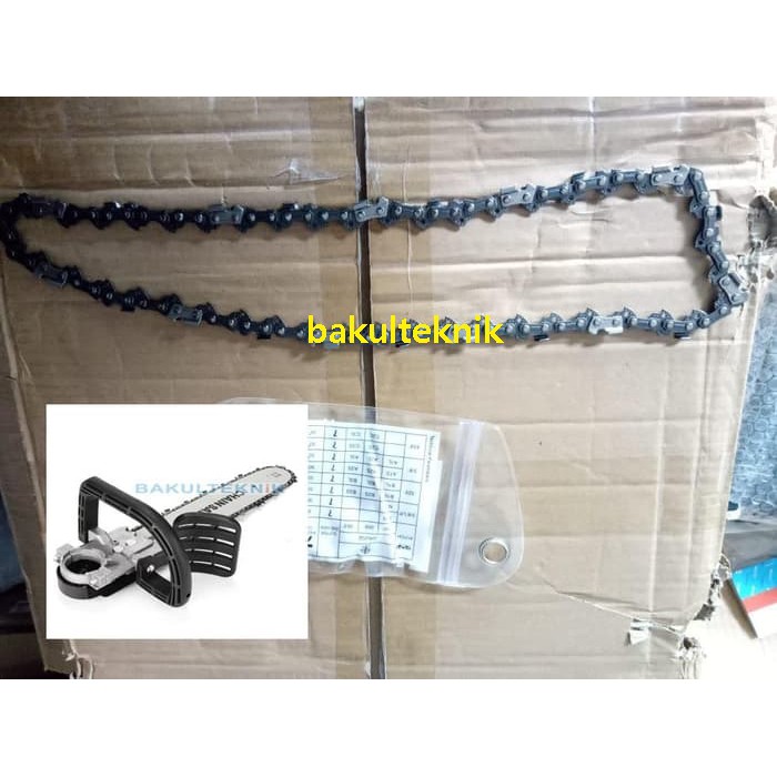 RANTAI Chain Saw Untuk Adapter Pengubah Gerinda Jadi Chain Saw