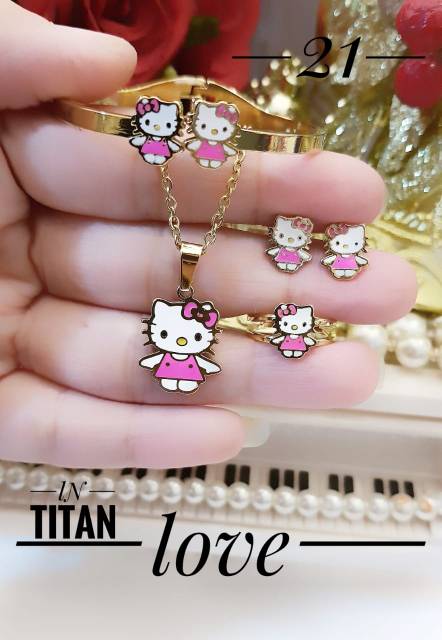 Titanium set perhiasan anak 2506g