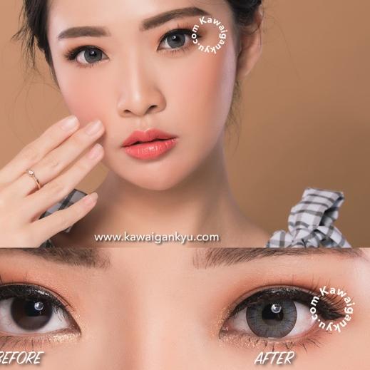 Kawai Gankyu softlens Voxie phoenix gray