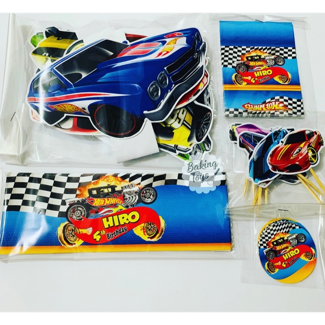 Jual Hot Wheels Paket Label Birthday / Dessert Table Label / Ulang ...